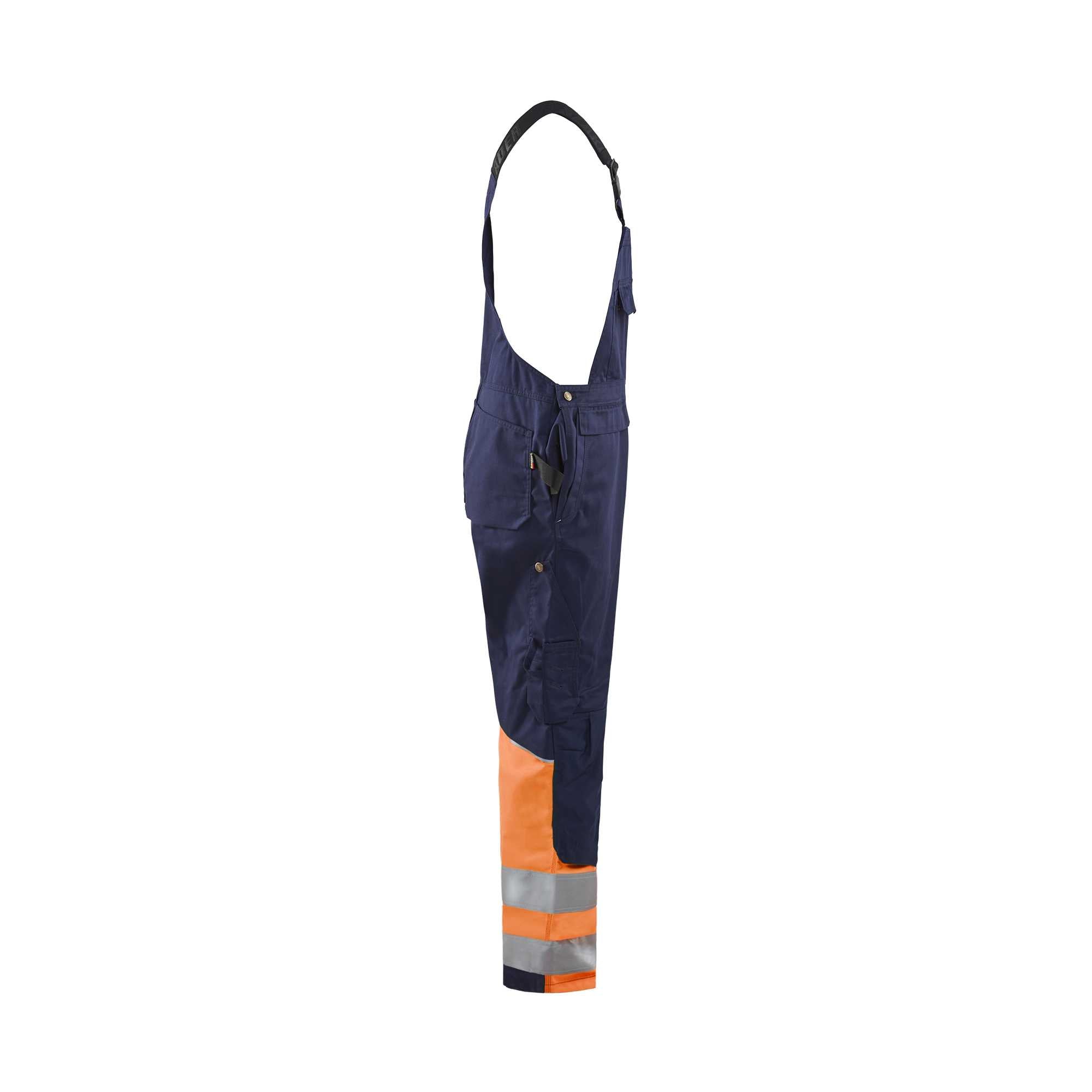 BLAKLADER 26621800 Hi Vis Bib overall Hi Vis Reflective Work Bib Trousers Men - Class 1 Certified